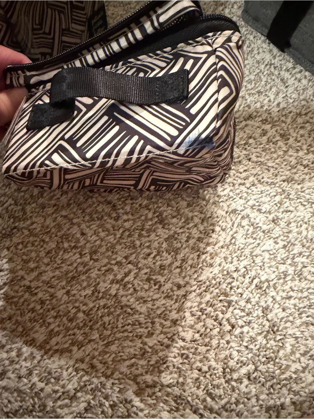 Petunia Pickle Bottom Gray Organizer Tote with Patterned Pouches